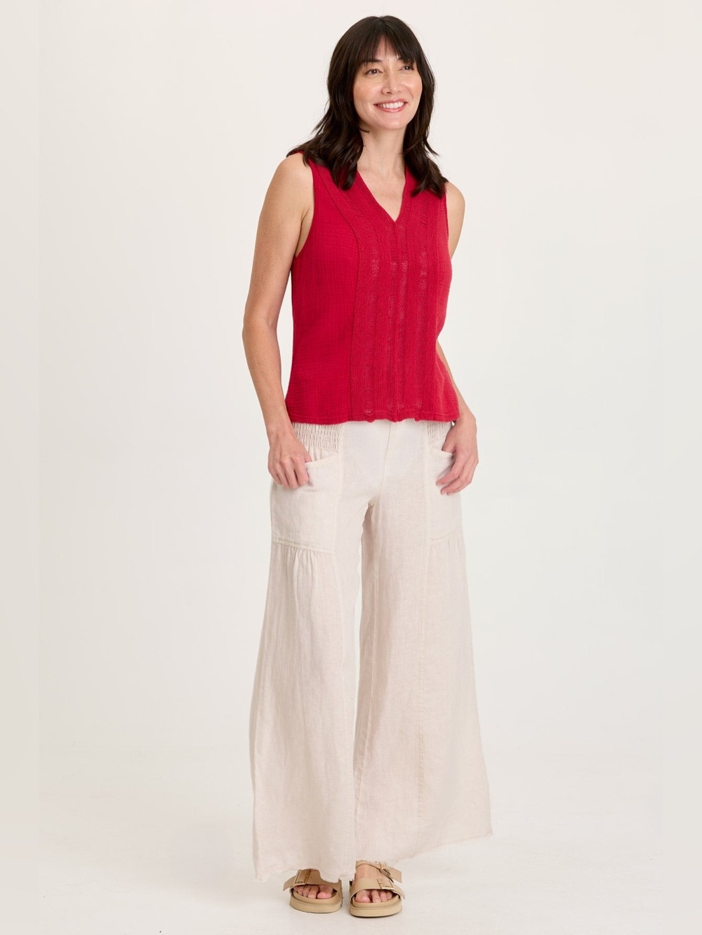 XCVI Coleson Linen Wide Leg Pants